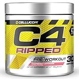 Cellucor International Version C4 リップド プレワークアウト パウダー ラズベリーレモネード 30杯分 セルコア カフェイン 150mg エナジーパウダー
