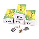 uxcell カーボンブラシ CB411 12x9x6mm Hitachiに対応 5ペア入