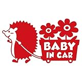 imoninn BABY in car ステッカー　【パッケージ版】　No.62　花屋のハリさん　（赤色）