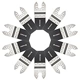 Generic 10Pcs 34Mm Bi-Metal E-Cut Saw Blades Quick Oscillating Tool