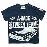 《初夏盛夏対応》 CHANNEL(チャンネル) 天竺BETWEEN TEAMS半袖Tシャツ 100cm /ネイビー NO.CN-7219