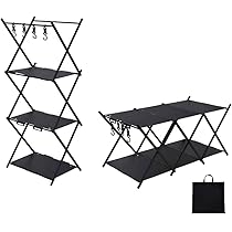 アウトドア　ラックテーブル　棚　ハンドメイド天板付き 楽天市場】【スーパーSALE10％OFF】キャンプ ラック 3段