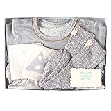 ナオミイトウ NAOMI ITO バルーンワンピース+くつした+OGハンカチ2枚 ギフトセット グレー80cm 6317