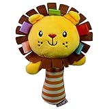 【ノーブランド品】漫画　ライオン　動物　ぬいぐるみ　おもちゃ　赤ちゃん　子供　ハンドベル　ガラガラ