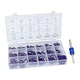 Senzeal Oリング オーリング ゴム パッキン セット 18サイズ 270個 機械修理 完全密封耐熱 耐油 防水 (パープル)