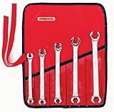 Stanley Proto J3700MT Proto Metric Double End Flare Nut Wrench Set, 12 Point, 5-Piece by Stanley Pro