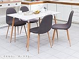 ダイニング5点セット ダイニングセット 幅120cm 長方形 北欧風 /ダークグレー
