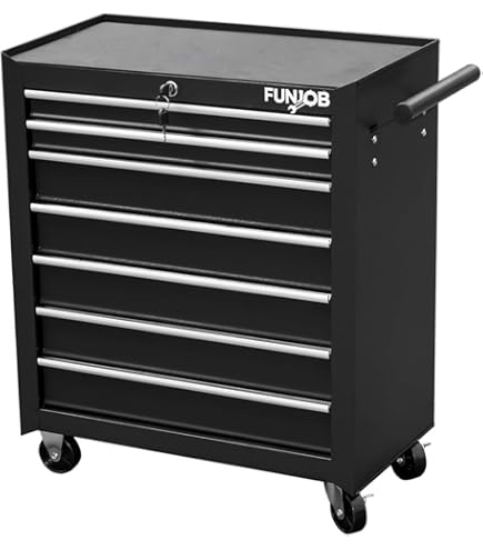 Amazon.co.jp: 7段ローラーキャビネット / ツールボックス レッド 高