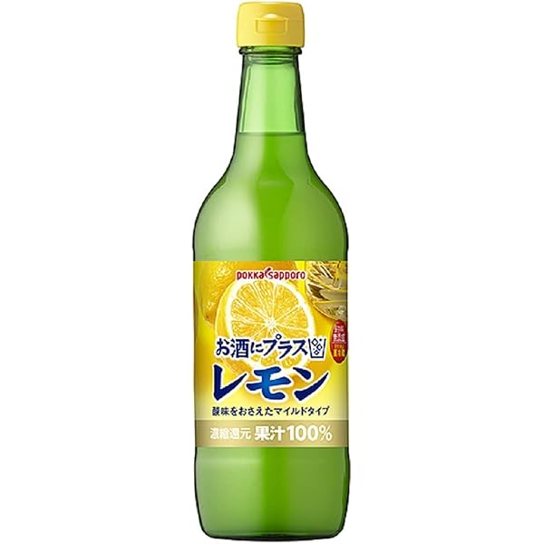 Amazon.co.jp: ポッカサッポロ お酒にプラス レモン 540ml