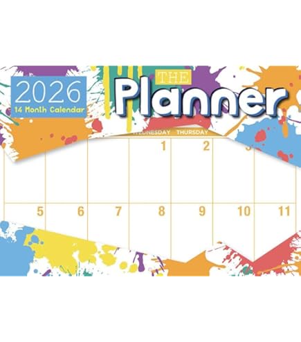 Great Big Grid 2026 Wall Planner, 17-Months Calendar Planner: August 2025 - December 2026, 12" X 12