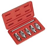 Sealey Oil Drain Plugキーセット6個ダブルエンド
