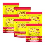 ファイン(FINE JAPAN) ヒアルロン & コラーゲン + 還元型コエンザイムQ10 袋タイプ 30日分(210g入) ハトムギエキス エラスチン ビタミンC 配合 国内生産×6個セット