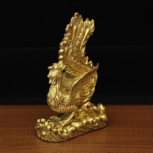 Amazon.co.jp: 骨董品 置物 鳳凰 金 彫刻 アンティーク : ホーム＆キッチン