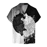メンズ シャツ 半袖 長袖 ボタン レジャー ス メンズ tシャツ 着心地良 動きやすい ストリートホームウェア プリント Tシャツ 時尚な