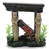 水槽用 オブジェ 海底遺跡/石柱 アクアリウム インテリア/オーナメント 熱帯魚【並行輸入品】