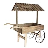 彩か SAIKA  Wood プッシュワゴン Planter CWS-04