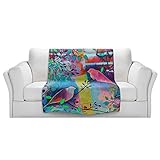 ブランケットウルトラソフトFuzzy 4サイズ！DIANOCHEデザインからby Kim Ellery It 's美しいここホーム装飾Unique Designer芸術的スタイリッシュな寝室アイデアC