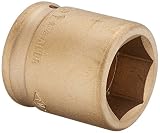 Ampco Safety Tools I-3/4D1-1/4 Socket, Standard Impact, Non-Sparking, Non-Magnetic, Corrosion Resist