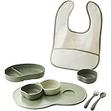 逸品社 子ども用食器セット 7PC グリーン SUCSUC (スクスク) ギフトセット