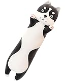 [Stylish Soda] 抱き枕 ぬいぐるみ 犬 シベリアンハスキー 本体 だきまくら いぬ わたしのレオくん (ハスキー犬,70cm)