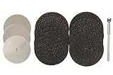 UID 14PCS ミニルーター 切断 & カッターセット グラスファイバー切断砥石 10枚 小径丸のこ刃 3枚 高精度シャフト(マンドレル)1本 【グラスファイバー砥石径38mm 厚み1.2mm 小