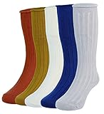 (ラボーグ)La Vogue ソックス キッズ ベビー 靴下 ハイソックス 女の子 男の子 子供 ルーム用 新生児 赤ちゃん スクールソックス 通学 可愛い 5足組 M