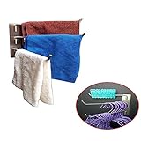 スイングアームタオルラック壁取り付け回転ステンレススイングスイングアウトハンガータオルバーオーガナイザーバスキッチン用