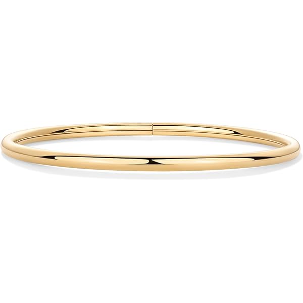 Roségold Armband Armband 18KGF Rose Gold Filled, Massiv, 6mm, Damen 2XL 80mm - Eleganter Bangle Ohne Stein Rose Gold Armband 80mm 2XL - Foto 8