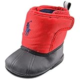 Ralph Lauren Layette Albirta EZ ベビー 米国 1 レッド ブーツ [並行輸入品]