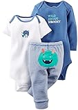 Carter's Baby Boys' 3 Piece Take Me Away Set (Baby) - Monster - 12M [並行輸入品]