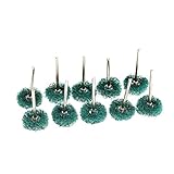 10個入り 研磨 研削ブラシ 研磨ホイールブラシ グリーン ミニルーター用 回転道具適用