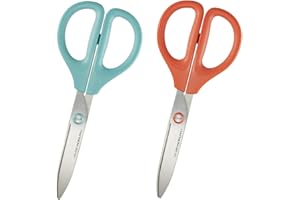 コクヨ はさみ サクサ スタンダード刃 スモーキーブルー テラコッタ 2個セット 99Kハサ-280-3-4SET
