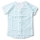 Anak Jujur 半袖 前開きシャツ肌着 男の子 プリント柄 【ブルーsize:80】