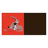 FanmatsスポーツチームロゴCleveland Brownsカーペットタイル18 " x18 "タイル