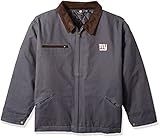 NFLニューヨークジャイアンツTradesmanキャンバスキルト裏地付きジャケット、ネイビー、5 x