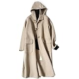 Amazon アンミダ Anmida ウール100 ダッフルロングコート ダッフル ダッフルコート アウター コート レディース 冬 秋物 秋冬 ロング コート ロングコート フード 大きいサイズ 上品 高級 コート ジャケット 通販