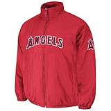 アナハイムエンゼルスMLBマジェスティックメンズレッドDouble Climate Quilted On - Fieldジャケット レッド