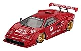 サンリッチ (Sunrich) MINI GT 1/64 ランボルギーニ カウンタック LB-WORKS レッド (左ハンドル) 完成品 MGT01100-L