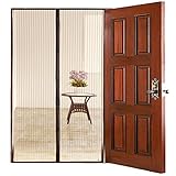 Homee磁気メッシュスクリーンドアのフランス語ドア、ガレージ、パティオ、ガーデン、アウトドア、インドア、最大39.4 " X 82.7 " (ベージュ)