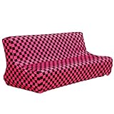 Arie(アーリエ) ソファーカバー フラッグ ソファーベッド W175-195×D85-100×H30-45cm ピンク