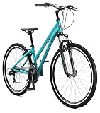 Schwinn(シュウィン) ネットワーク1 ハイブリッドバイク 700c メンズ レディース バイク 21段変速 ハイブリッド自転車 アルミフレーム サスペンションフォーク 合金リニアプルブレーキ 大人用自転車
