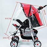Alotpower New Baby Stroller Weather Shield Rain Cover and Baby Mosquito Net Set for Large stroller w