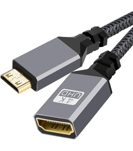 Amazon | Mini HDMI to HDMI変換アダプタ Mini HDMI(オス)-HDMI(メス