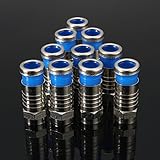 10Pcs F Male Plug Connectors Compression For Rg59 Coaxial (Usa)