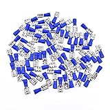 Hongma 圧着端子 100pcsセット 高品質 接続端子 耐久性 絶縁キャップ FDD2-250
