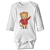 Daniel Tiger 's Neighborhoodキッズ赤ちゃん男の子女の子ボディスーツ長袖ロンパース100 %コットン カラー: ホワイト