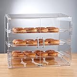 Top Choice背面ドア3トレイベーカリーDisplay Case with Serving utinsel長: 21インチx幅: 17 cm x高さ16 cm & Rebate