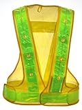 LED安全ベスト 反射材幅6cm 黄・黄