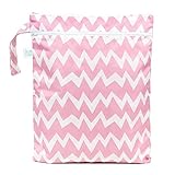 Bumkins Wet Dry Bag, Pink Chevron by Bumkins