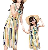mother-daughter夏ビーチドレスセットファミリMatchingドレスセット